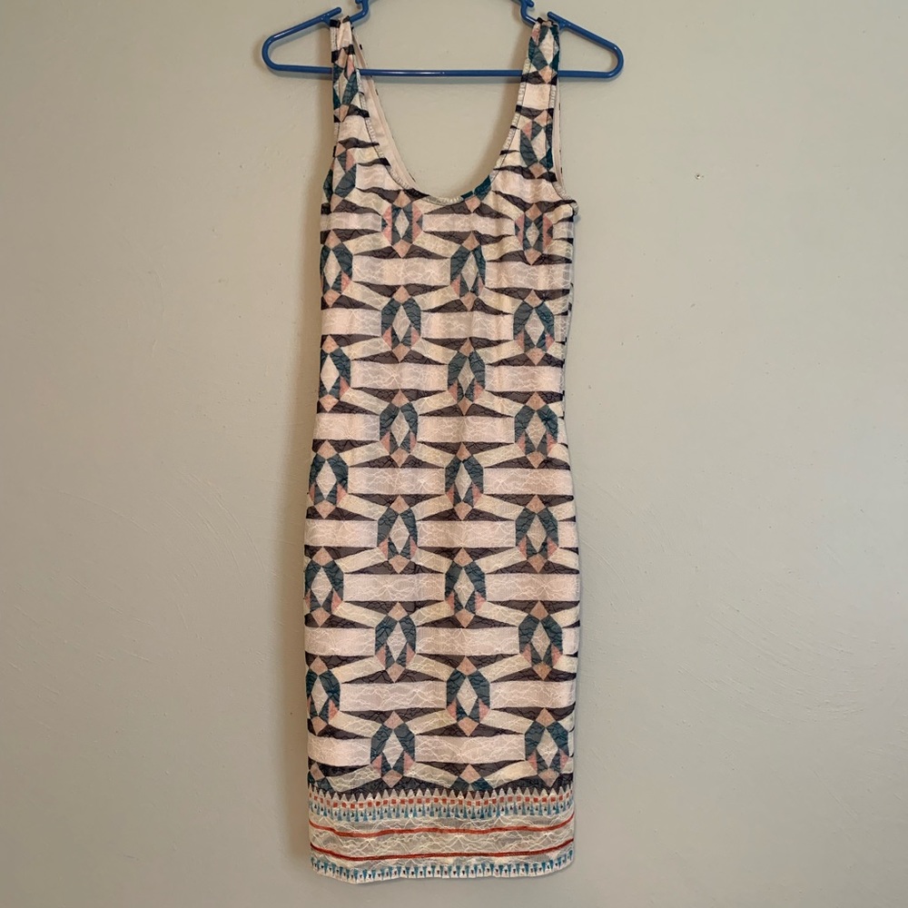 Geometric Print Dress